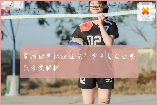 寻找世界杯投注点?官方与合法替代方案解析
